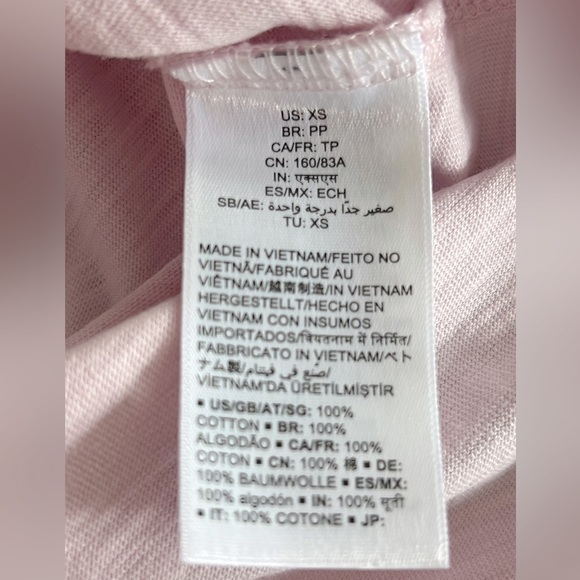 Daily Ritual Baby Pink V Neck T-Shirt Dress - Picture 4 of 4